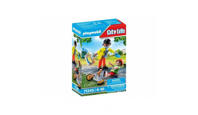 Playset Playmobil City Life - Paramedic with Patient 71245 15 Daudzums