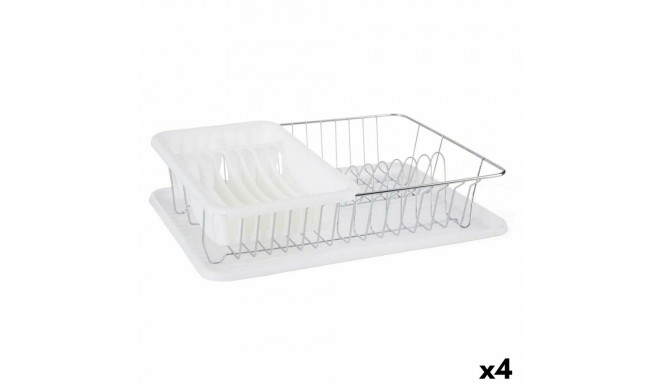 Draining Rack for Kitchen Sink Kinvara W6459A-161 W6459A-161 White 43,5 x 11 x 33,5 cm (4 Units)