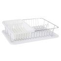 Draining Rack for Kitchen Sink White Metal Plastic 43,5 x 11 x 33,5 cm (4 Units)