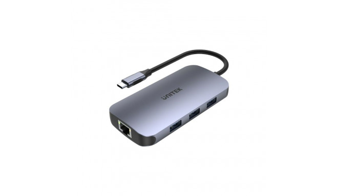 USB-jaotur Unitek D1071A Must Hõbedane