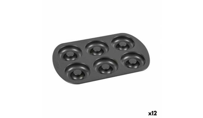 Ahjuvorm Quttin Sõõrikud Süsinikteras Must 32 x 21 x 2,3 cm (12 Ühikut)