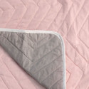 Reversible Bedspread HappyFriday Basic Arista Grey Light Pink 260 x 260 cm