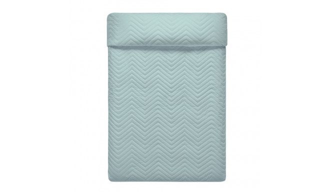 Reversible Bedspread HappyFriday Basic Arista Navy Blue Mint 270 x 260 cm