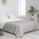 Reversible Bedspread HappyFriday Basic Dash Grey 240 x 260 cm