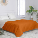 Pööratav Voodikate HappyFriday Basic Dash Oranž 270 x 260 cm