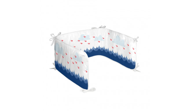 Cot protector HappyFriday Moshi moshi Whale Multicolour 210 x 40 cm