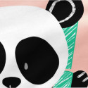 Комплект постельного белья на молнии с одеялом HappyFriday Moshi Moshi Panda Garden Розовый 105 x 20