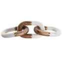 Decorative Figure Home ESPRIT White Brown Golden Chain 10 x 10 x 36 cm Decorative Figure Home ESPRIT White Brown Golden Chain 10 x 10 x 36 cm