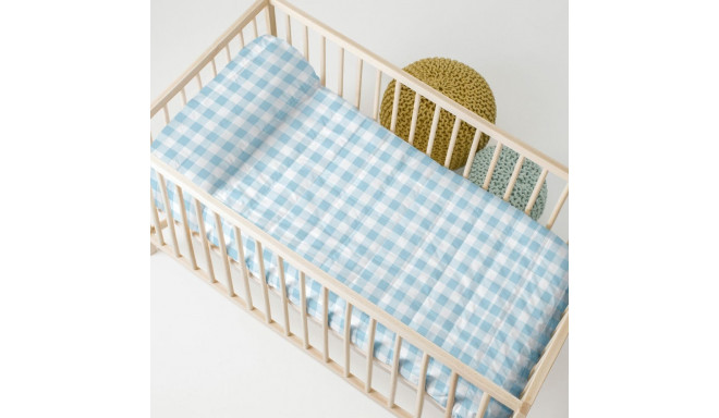 Bedspread (quilt) HappyFriday BASIC KIDS Blue 100 x 130 cm Baby Crib