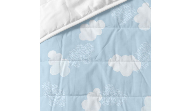 Bedspread (quilt) HappyFriday BASIC KIDS Blue 100 x 130 cm Baby Crib