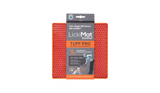 Dog Feeder Lickimat Orange polypropylene TPR