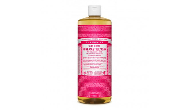 Šķidrās ziepes Dr Bronner's 945 ml Rožu