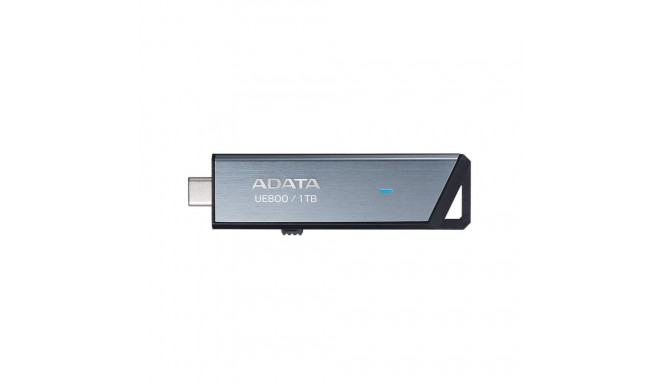 USB-pulk Adata AELI-UE800-1T-CSG 1 TB Must Hõbedane