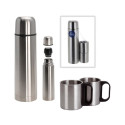 Travel thermos flask Redcliffs Stainless steel 1 L 2 Cups (3 Pieces)