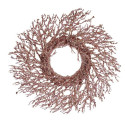 Advent wreathe Branch Pink Plastic 50 x 10 x 50 cm (2 Units) Advent wreathe Branch Pink Plastic 50 x 10 x 50 cm (2 Units)