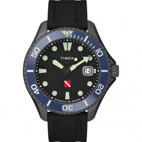 Meeste Kell Timex DEEP WATER TIBURON AUTOMATIC Must (Ø 44 mm)