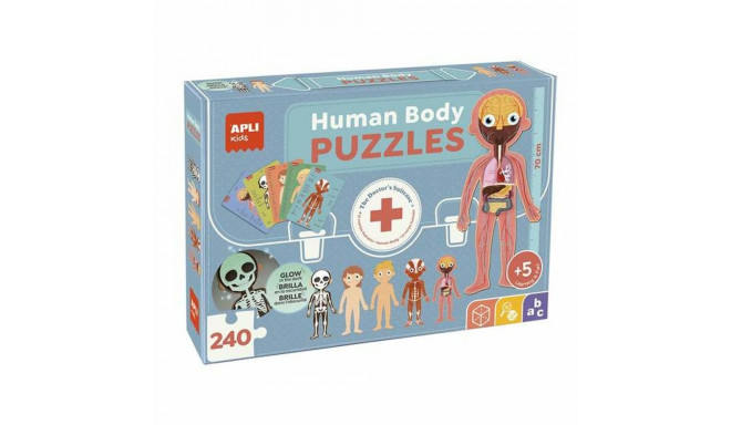Puzzle Apli 19438 35 x 75 x 24 cm Human body 240 Pieces