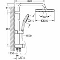 Душевая стойка Grohe Vitalio Comfort 250 Пластик