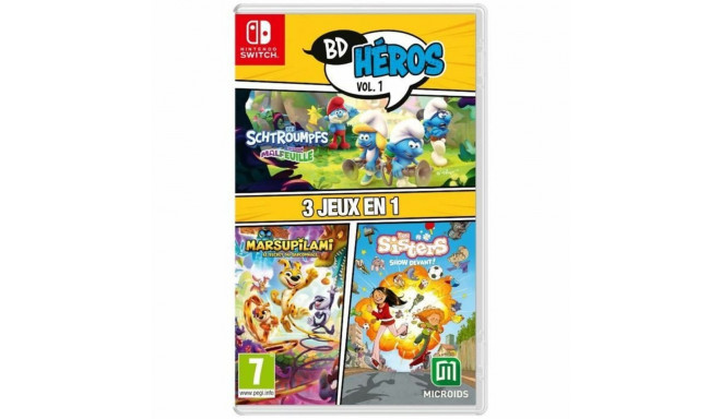 Видеоигра для Switch Microids 3 in 1: Marsupilami + Les Sisters + The Smurfs: Village Party (FR)