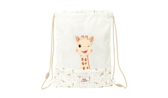 Backpack with Strings Sophie la Girafe Beige 26 x 34 x 1 cm