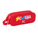 Divkāršs futrālis Sevilla Fútbol Club Sarkans 21 x 8 x 6 cm