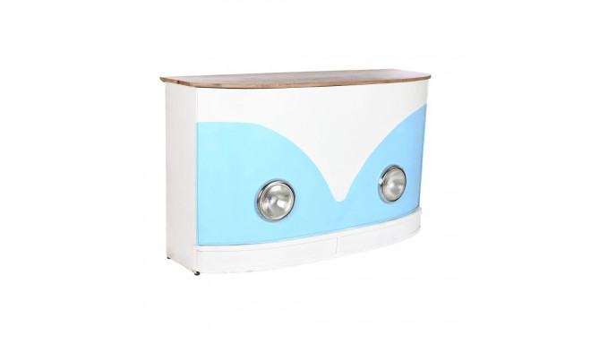Baarimööbel Home ESPRIT Valge Pruun Türkiissinine 157 x 52 x 90 cm