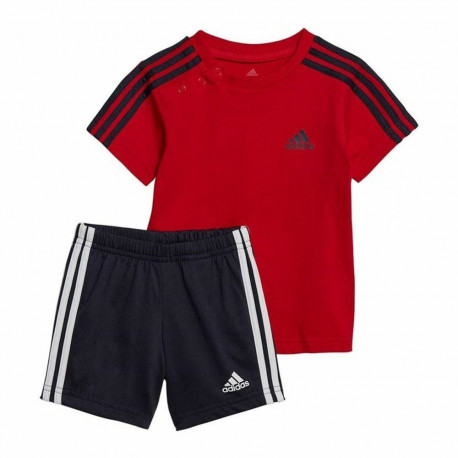 Children's Sports Outfit Adidas 3 Stripes Red - 0-3 Months