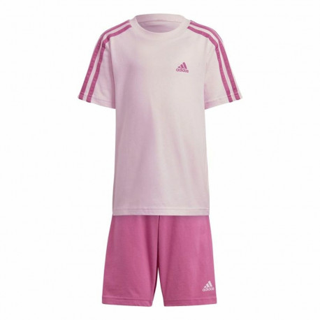 Children's Sports Outfit Adidas 3 Stripes Pink - 3-4 Years