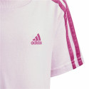 Children's Sports Outfit Adidas 3 Stripes Pink - 6-7 Years