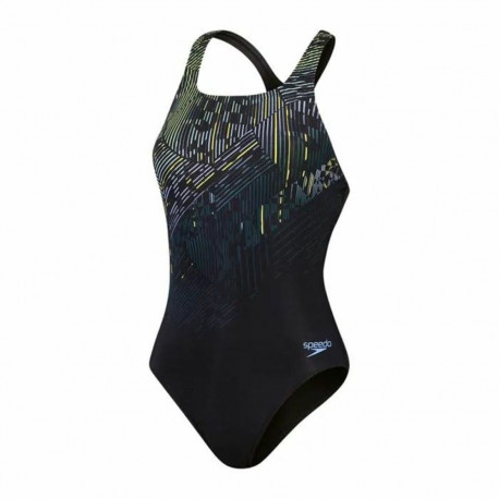 Meiteņu Peldkostīms Speedo Digital Printed Medalist Melns - 36