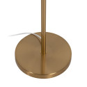 Floor Lamp White Golden Metal Fabric 60 W 220-240 V 40 x 40 x 146 cm