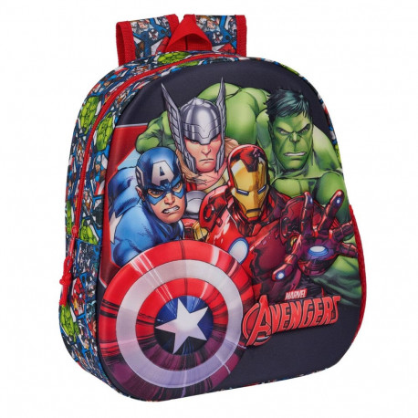 Kooliseljakott The Avengers Must Punane 27 x 33 x 10 cm