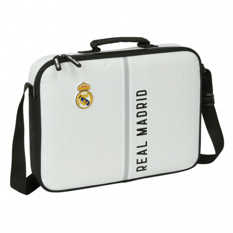 Kooli ranits Real Madrid C.F. Valge Hall 38 x 28 x 6 cm