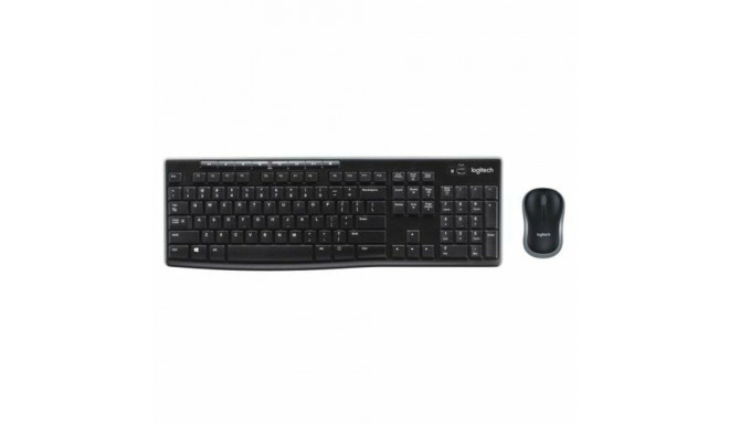 Klaviatuur ja Juhtmevaba Hiir Logitech 920-004512 Must Qwerty Itaalia keel