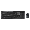 Klaviatuur ja Juhtmevaba Hiir Logitech 920-004512 Must Qwerty Itaalia keel