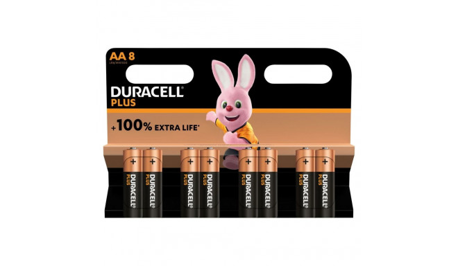 Leelispatareid DURACELL LR06 LR6 AA 1.5V (8 pcs)