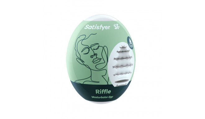 Яйцо-мастурбатор Satisfyer Riffle Белый Зеленый