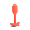 Anālais spraudnis B-Vibe Vibrating Snug Oranžs