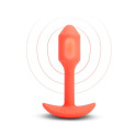 Anālais spraudnis B-Vibe Vibrating Snug Oranžs