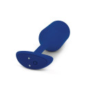 Snug XL Anal Plug B-Vibe Vibrating Blue