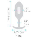 Anālais spraudnis B-Vibe Vibrating Snug 3 Zils (3,7 x 13,8 x 1 cm)