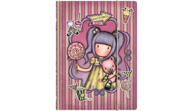 Notebook Gorjuss Fairground First Prize Lilac A4 24,8 x 9 x 33,4 cm