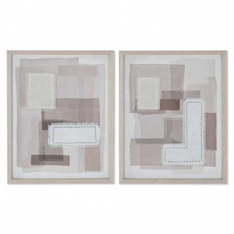 Kangas Home ESPRIT Beež Hall Abstraktne Kaasaegne 40 x 2,5 x 50 cm (2 Ühikut)