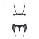 Lace Underwear Set Obsessive 810-SEG-1 Black L/XL