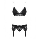 Lace Underwear Set Obsessive 810-SEG-1 Black L/XL