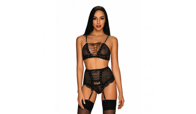 Underwear Set Obsessive Basitta Black S/M