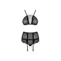 Underwear Set Obsessive Basitta Black S/M