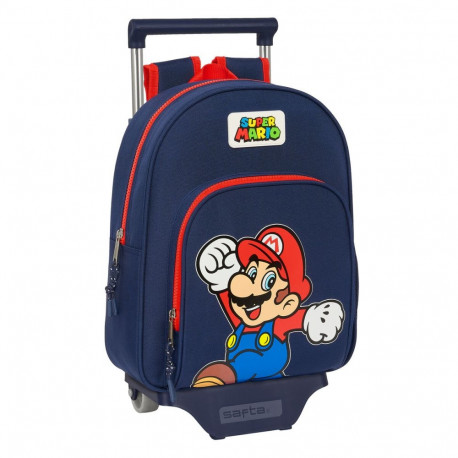 Ratastega koolikott Super Mario World Meresinine 28 x 34 x 10 cm