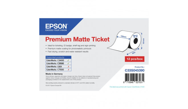 Printer Labels Epson C33S045390