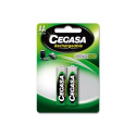 Atkārtoti Uzlādējamas Baterijas Cegasa 104371 2100 mAh (2 uds)